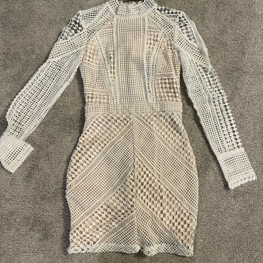 Missguided white mini dress